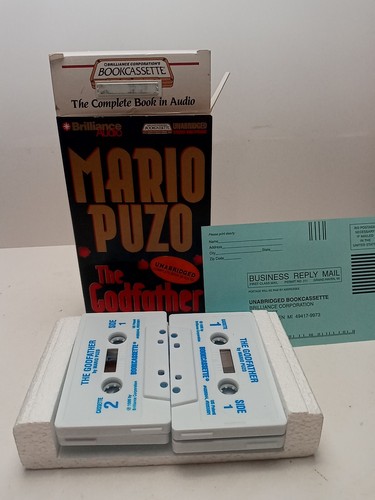 Vintage THE GODFATHER Cassette Box Set Unabridged Very Rare Mario Puzo EXCELLENT - Picture 7 of 7