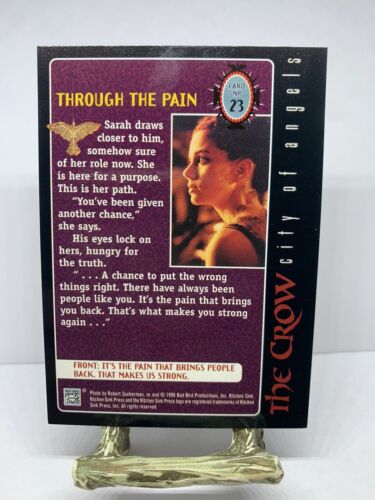 #23 Through The Pain The Crow City Of Angels 1996 Kitchen Sink Trading Card - Picture 2 of 4