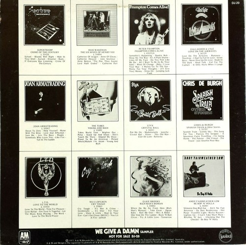 Sound Unlimited RAM-We Give A Damn LP Supertramp-The Tubes-Frampton-Nils Lofgren - Picture 3 of 3