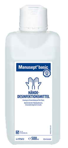 Bode Manusept® Basic 500 ml Haut-& Händedesinfektion Handdesinfektion VAH/IHO - Bild 1 von 4