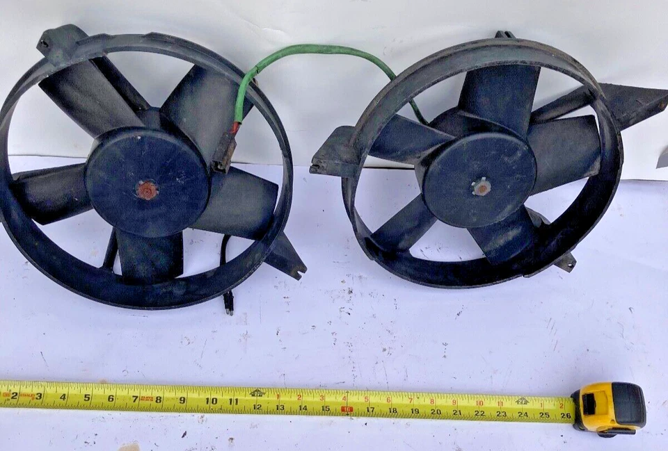 Ventilador Radiador 12V Clásico Saab 900 8594806 Años 80 Turbo NO FUNCIONA 2X Coche Foto 3 de 4