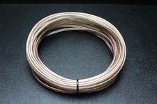 12 GAUGE CLEAR SPEAKER WIRE PER 10 FT AWG CABLE POWER GROUND STRANDED HOME CAR