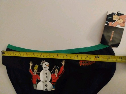 Rare Betty & Veronica Snowman Intimates XL Black Underwear New With Tags - Picture 11 of 15