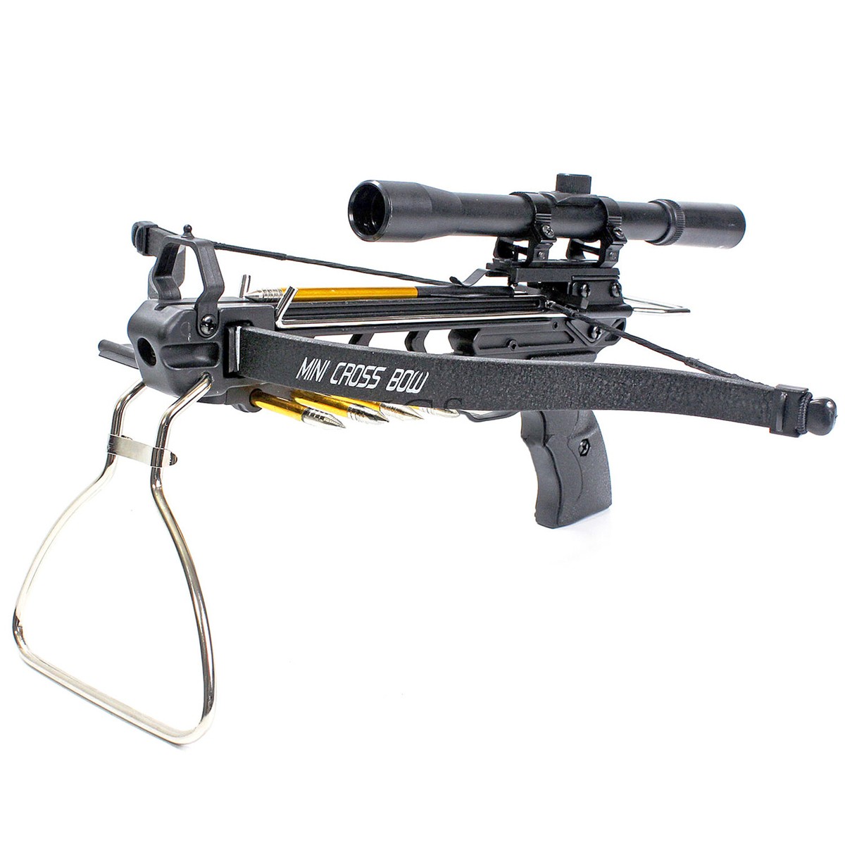 KingsArchery Crossbow Pistol with Bolt Rack Self-Cocking