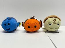 BNWT DISNEY STORE TSUM TSUM PLUSH SET OF 3 FINDING DORY NEMO CRUSH