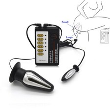 Female Male Therapy Device Set New Shock E-Stim Pulse Torpedo Small Big Plug