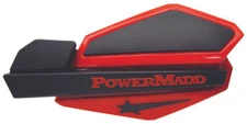 Powermadd Star Series Handguard Kit For Arctic Cat Snowmobile (Red/Black) 34202