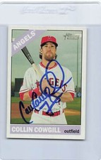 2015 Topps Heritage #673 Collin Cowgill Angels Signed Auto *H8743