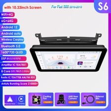 For Fiat 500 2016-2019 Carplay 10.33"Android 13 Car Stereo Radio GPS DSP 6+64GB