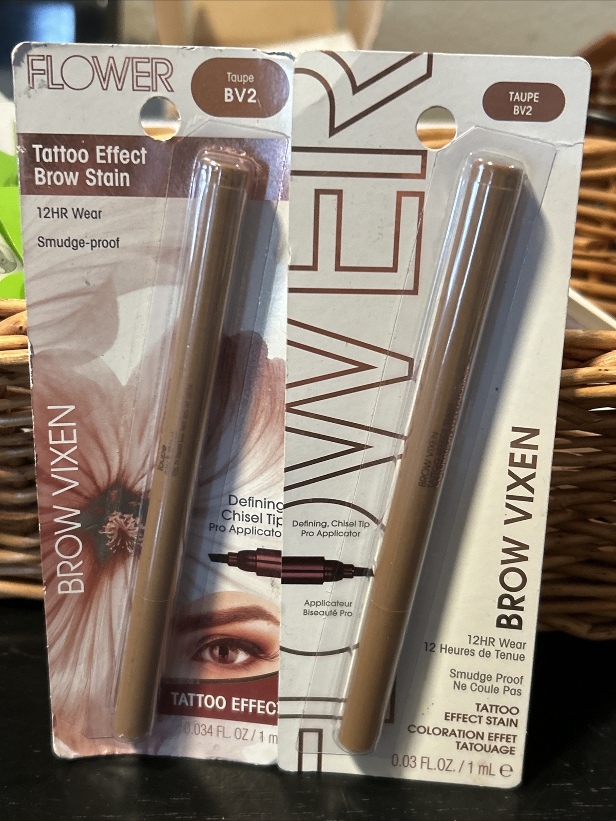 (2) Flower Beauty Brow Vixen Tattoo Effect Stains BV2 TAUPE NIP eBay