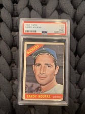 1966 Topps Sandy Koufax PSA 1 (MK) PR #100 Original Vintage HoF LA Dodgers Card