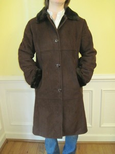 talbots shearling coat