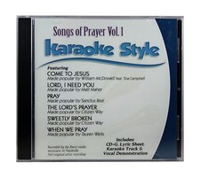 Songs Of Prayer Volume 1 Karaoke Style NEW CD G Daywind 6 Songs