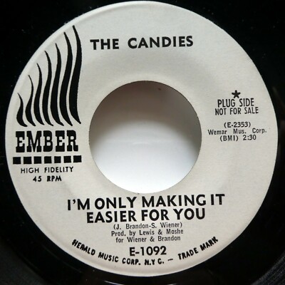 CANDIES 45 Yes I Love You / I'm Only Making..AMBER promo MINT- soul c3482