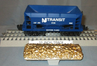 Lionel 16179 NJ Transit #9129 Blue ''Dover Yard'' Ore Car w/ ''Gold'' Load O/027 ga.