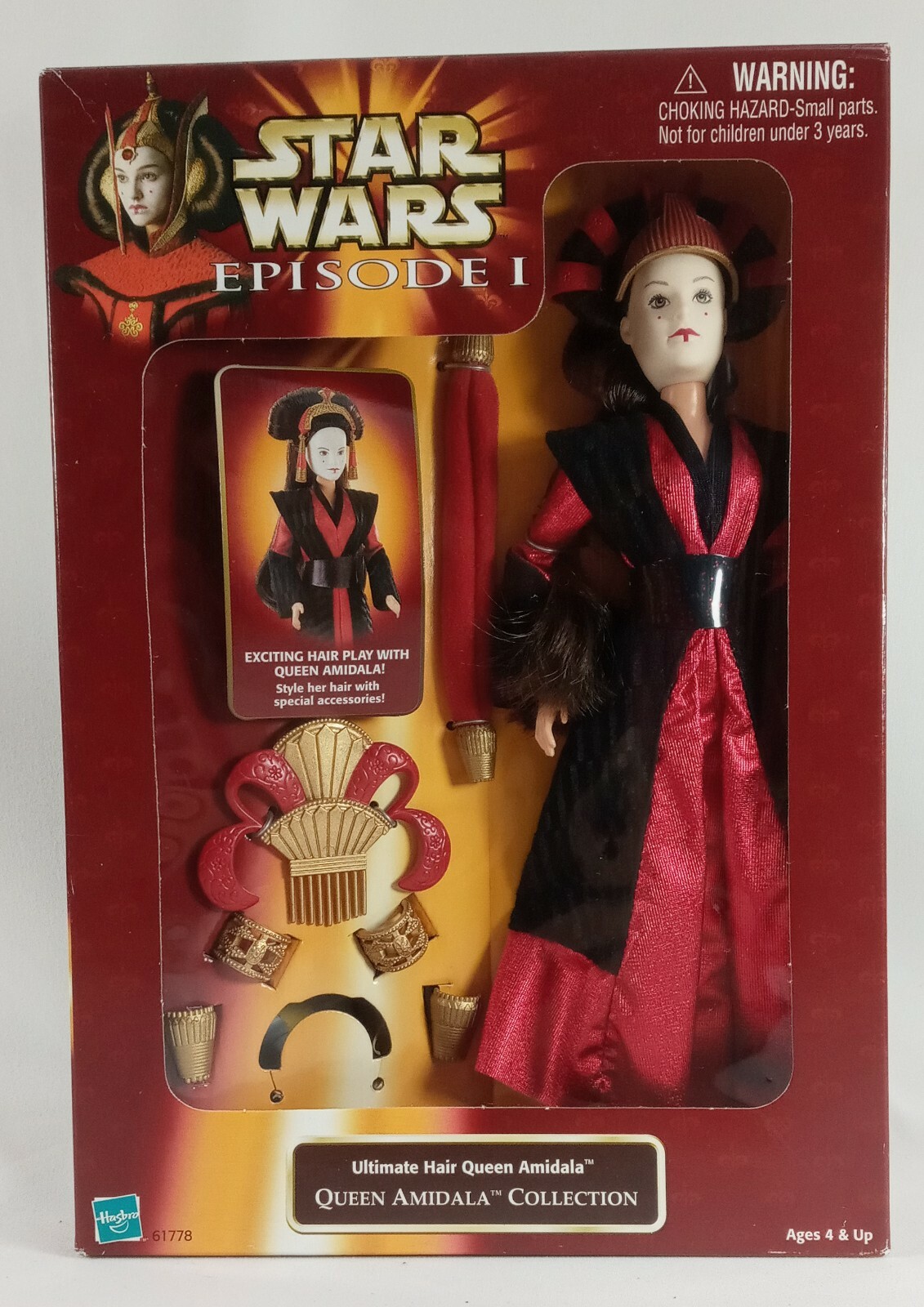 1998 Star Wars ULTIMATE HAIR QUEEN AMIDALA Phantom Menace Hasbro Padme NRFB  NEW 76281617787 | eBay
