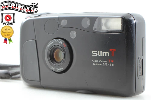 [Near MINT] Kyocera Slim T Yashica T4 Black Point & Shoot Film Camera From JAPAN