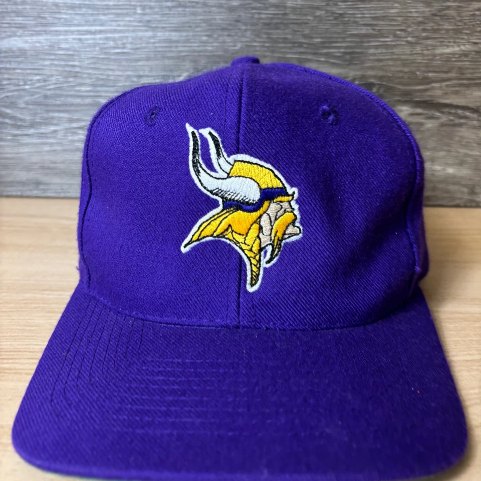Vintage Minnesota Vikings Hat Cap Snap Back Purple Wool Blend Twins Enterprise - Image 2 of 4
