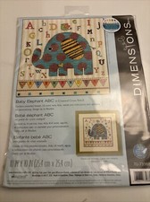 Dimensions Baby Elephant ABC In Counted Cross Stitch-70-73988-NEW/SEALED