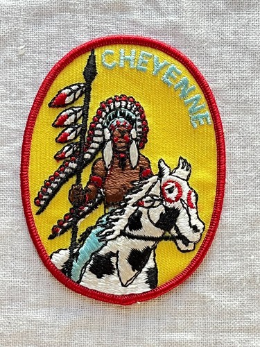 CHEYENNE NATIVE AMERICAN ON HORSE COLLECTIBLE SOUVENIR PATCH
