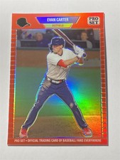 EVAN CARTER 2024 Leaf Pro Set Metal Limited Edition #PSG97 Red 6/89 (F4)