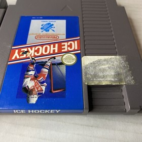 Ice Hockey (1988) & NFL Football NES TESTED FREE SHIPPING  Nintendo