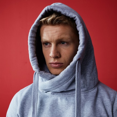 Chunky High Cross Neck Hoodie Hooded 