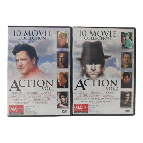 2 X 10 Movie Collection: Action Volume 1 AND 2 BRAND NEW AND SEALED REGION 4 - Picture 1 of 1