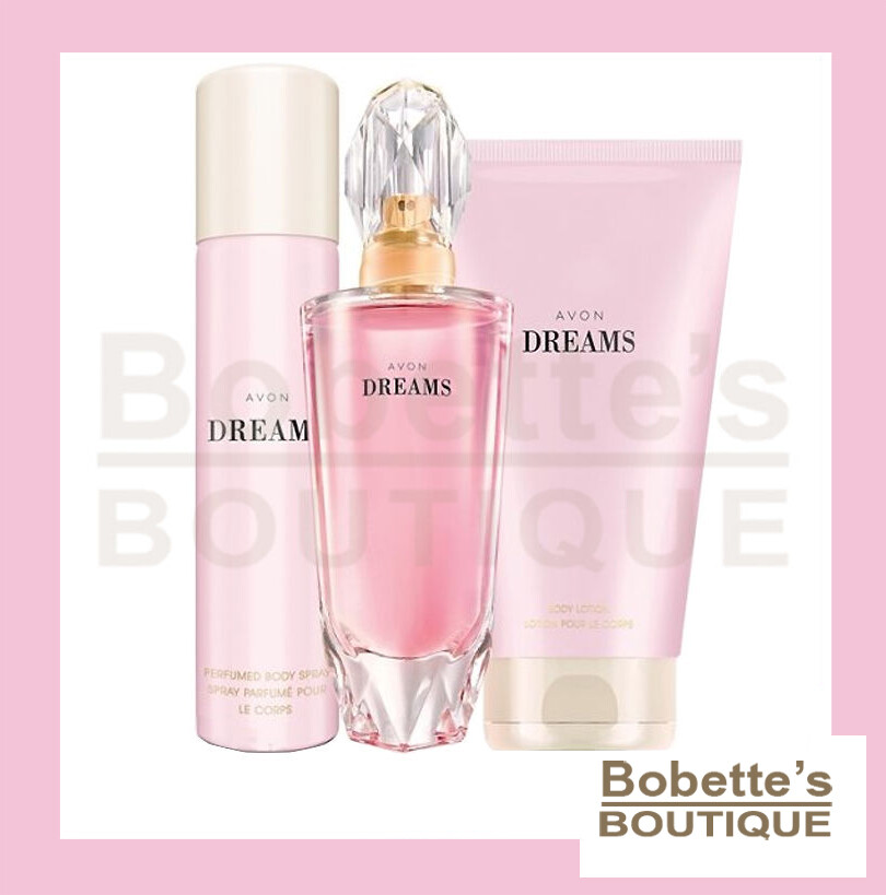 Coffret Dreams Avon avec Eau de Parfum, Lait Corps et Déodorant
