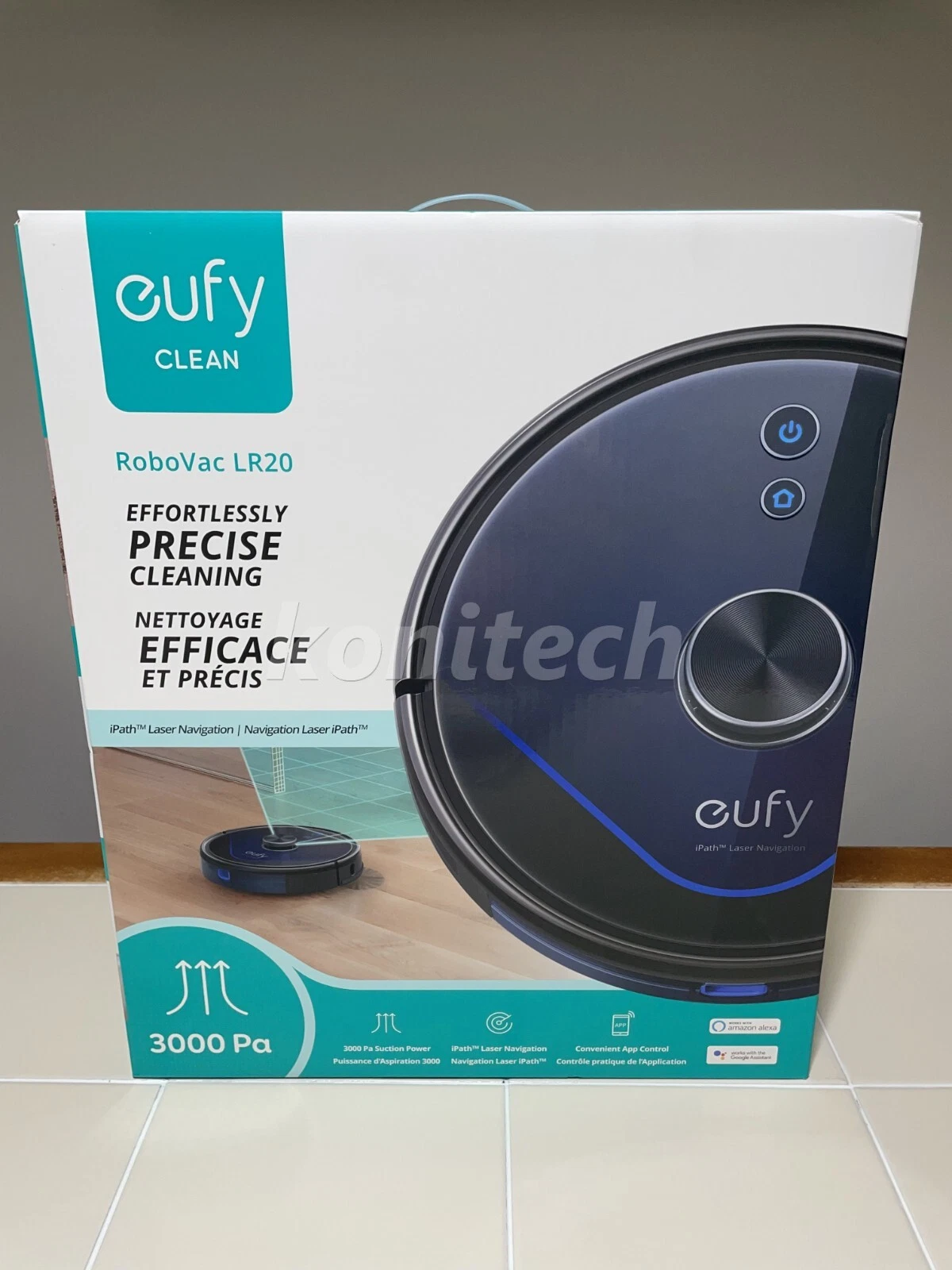 Eufy RoboVac LR20 Robot Vacuum 3000PA Suction App Control Laser Navigation