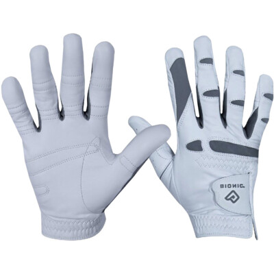 Bionic Men's Right Hand Performance Grip Pro Golf Glove White