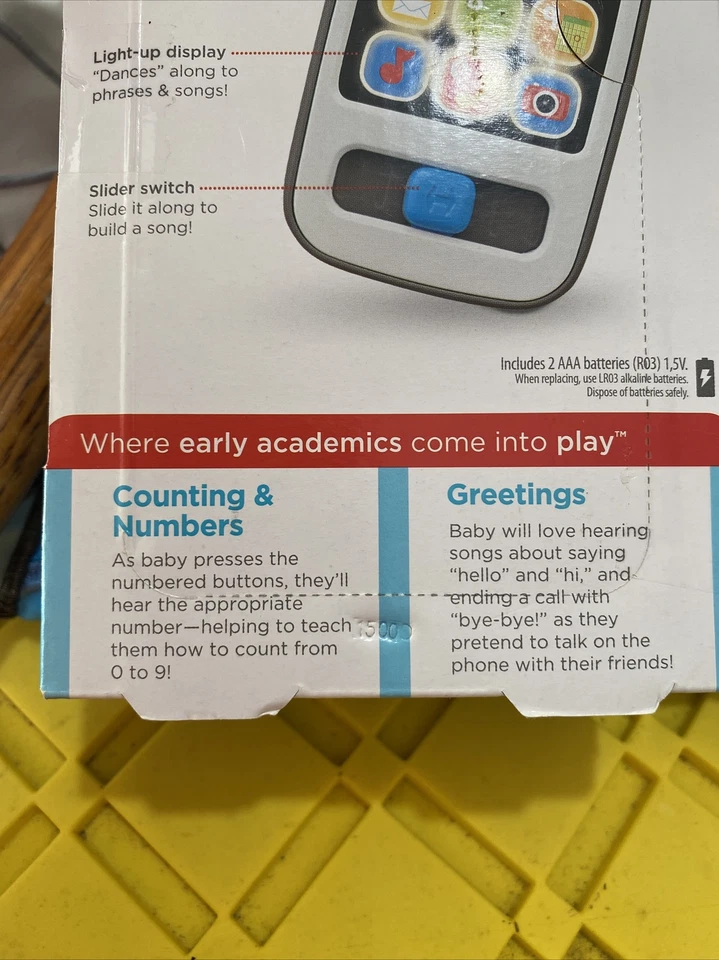 Teléfono inteligente Fisher-Price Laugh and Learn 30+ canciones sonidos melodías y frases Foto 3 de 3