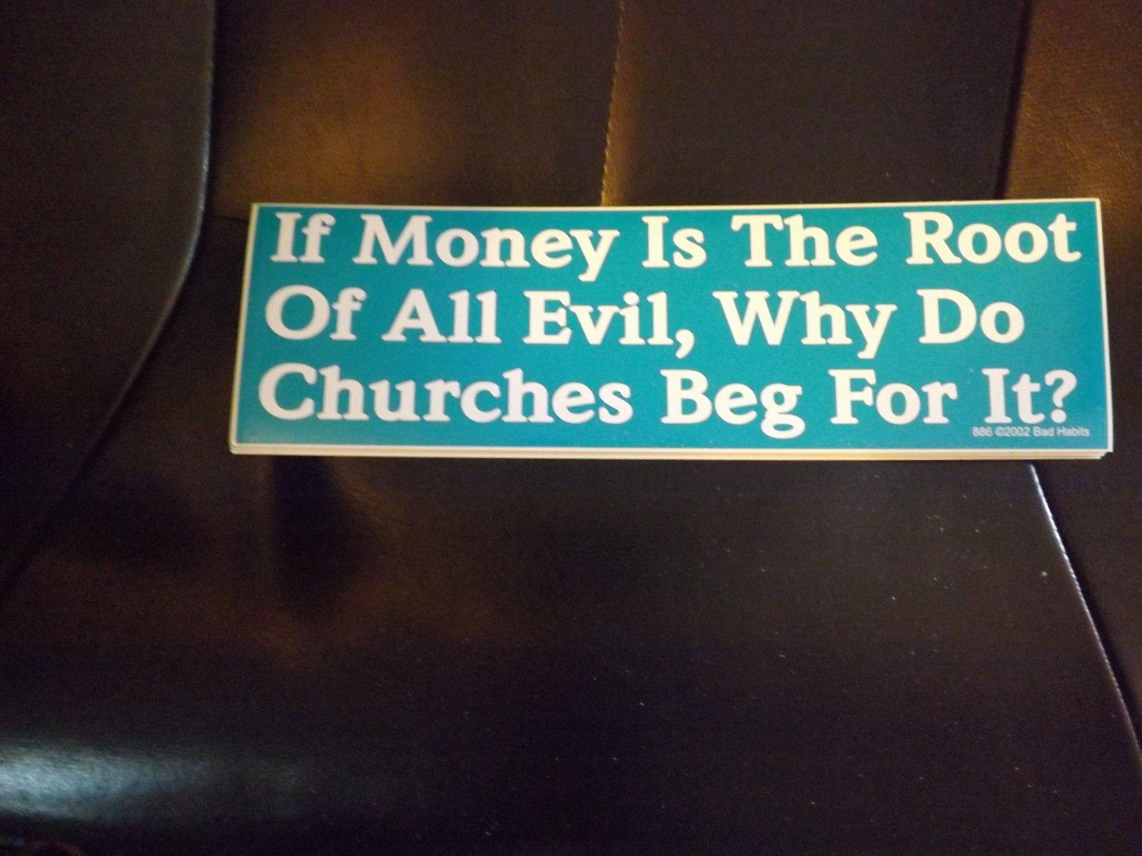 Send Money To Annoy Me I/'ve Taken a Vow of Poverty Funny Bumper Sticker