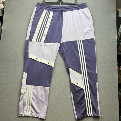 ADIDAS DANIELLE CATHARI Trainingshose 3XL UK 28-30 Lila Patchwork Originals