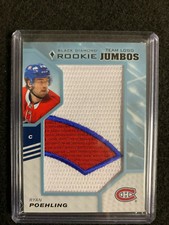2019-20 U.D. Black Diamond Hockey Team Logo Rookie Jumbos Ryan Poehling Montreal