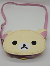 Rilakkukuma Bear Head Crossbody Purse Shoulder Bag San-X Adjustable Strap Relax