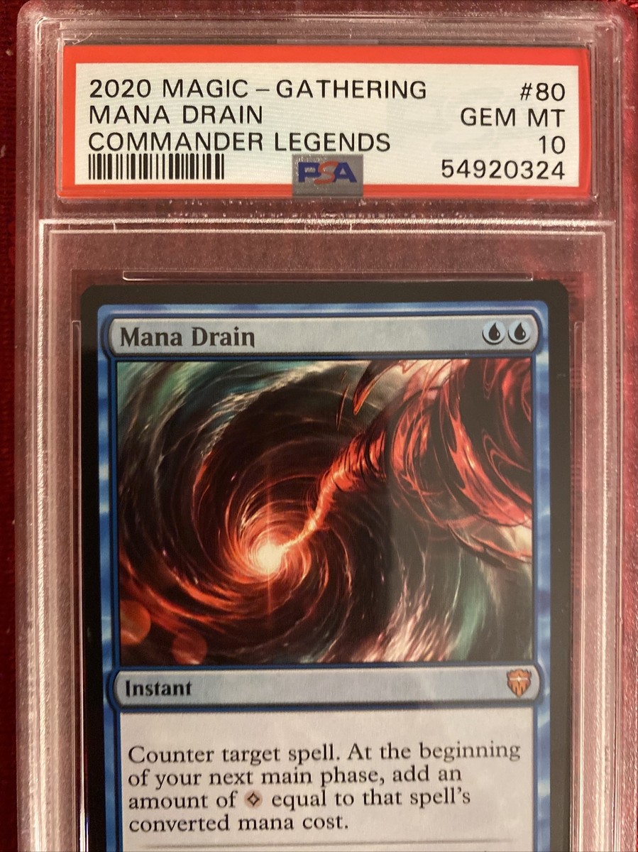 PSA 10 Gem Mint Mana Drain 2020 Magic The Gathering Commander