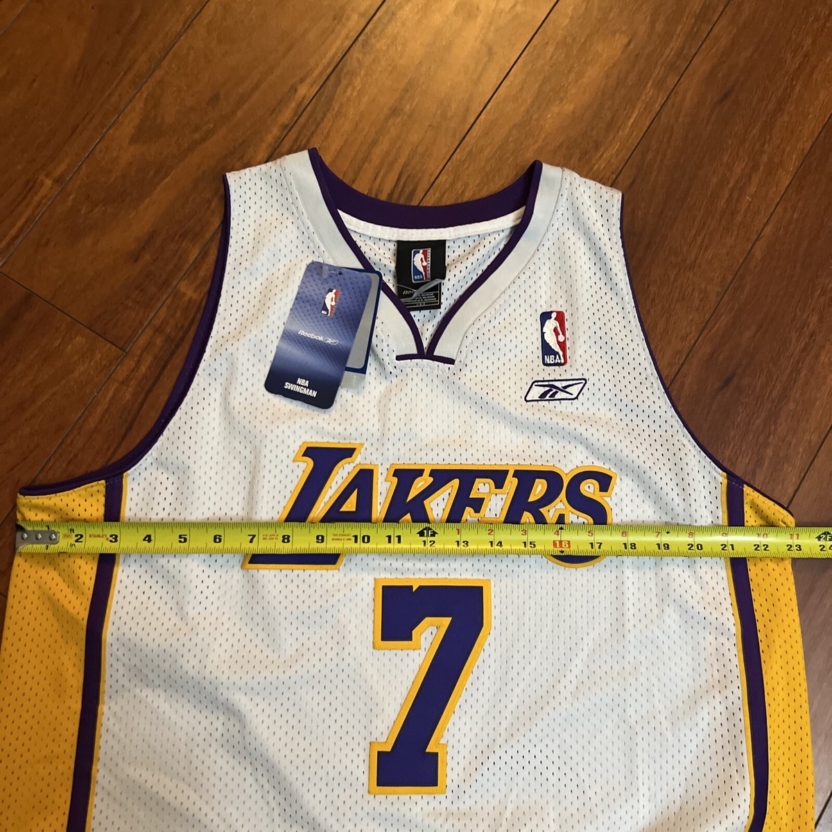 VTG Reebok NBA Swingman LAMAR ODOM #7 Los Angeles LA Lakers