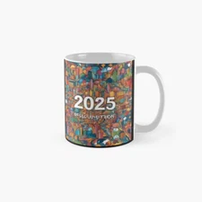 Resolution, future pattern, year 2025 19 Classic Mug , Gift For Family