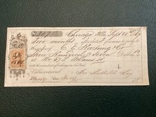 ICOLLECTZONE US R42c on 1869 Check  (A100)