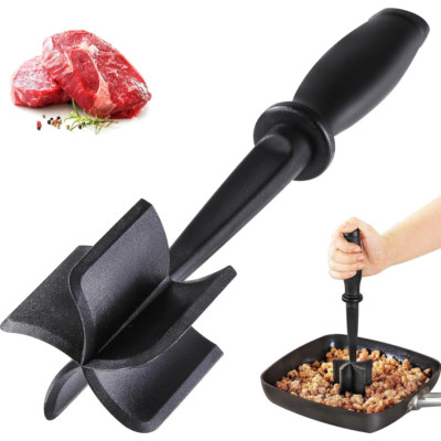 Meat Hamburger Chopper Heat Resistant Utensil Ground Beef Potato Masher Spatula