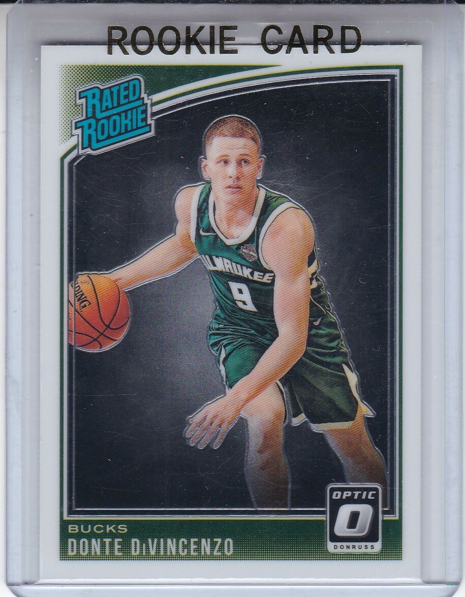 2018-19 DONRUSS OPTIC DONTE DIVINCENZO #164 RATED ROOKIE CHROME RC NOVA BUCKS