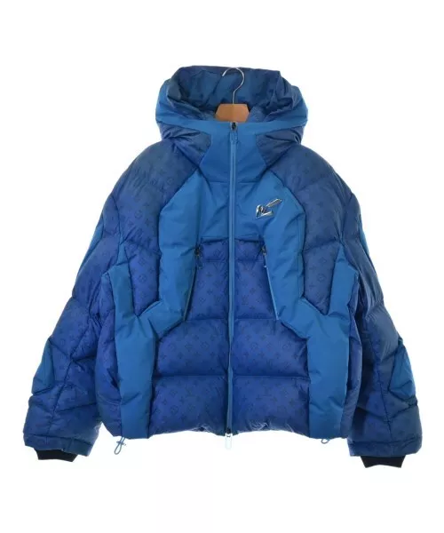 LOUIS VUITTON Monogram 2054 heat reactive puffer Jacket Blue 54 