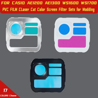 For CASIO AE1200/AE1300/WS1600 Royale Mod Color Screen Filter Sets for Modding