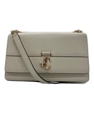 Borsa a tracolla Jimmy Choo Avenue in pelle bianca da donna a tracolla...