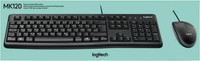 Logitech MK120 Set Tastatur Maus Usb Kabelgebunden Qwertz Schwarz