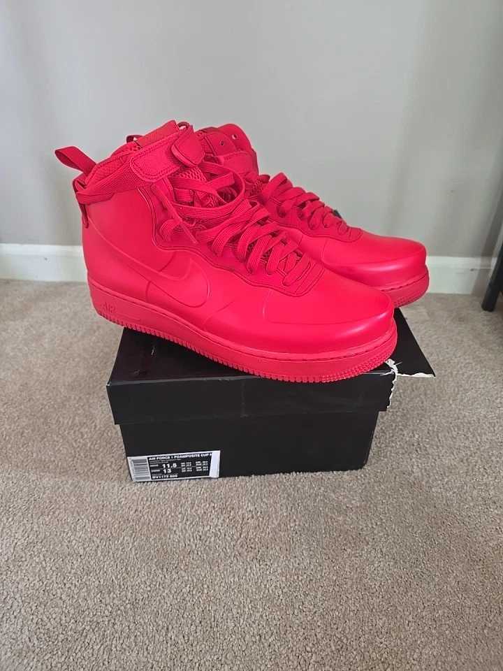 Nike Air Force 1 Foamposite Red 2018 for Sale | Authenticity