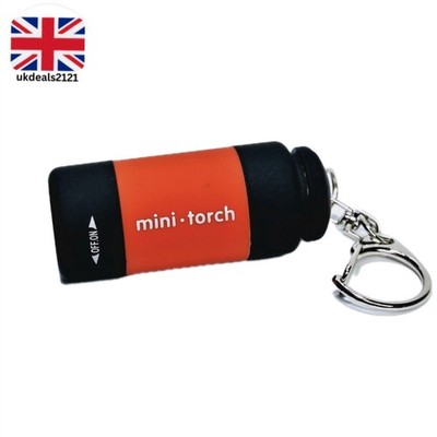 USB Wiederaufladbare LED Mini Taschenlampe Schlüsselanhänger Taschenlampe Wasserdicht Taschenlicht Rot