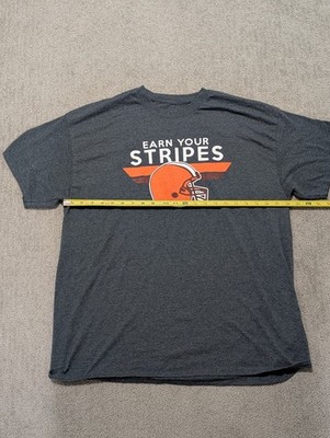 Cleveland Browns Shirt ''Earn Your Stripes'' Size XXL