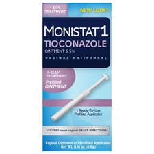 Monistat 1 Day Yeast Infection Treatment Tioconaz Prefilled Exp 10/26